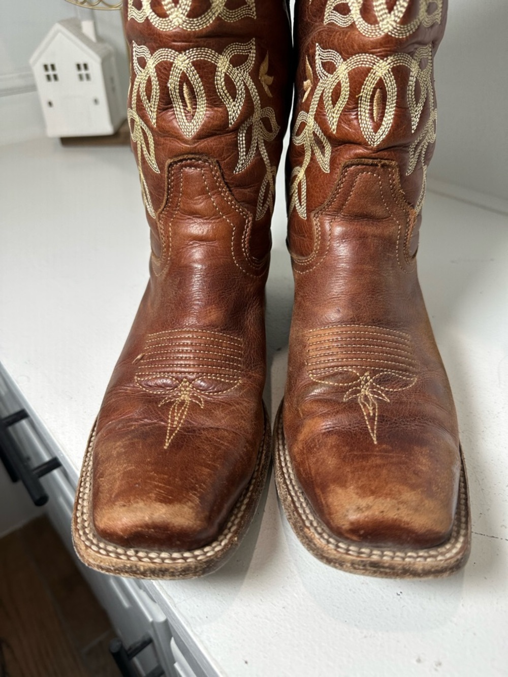 Circle G Corral Boots Womens 9.5M Brown Embroidered Western Cowgirl Classic - Picture 3 of 10